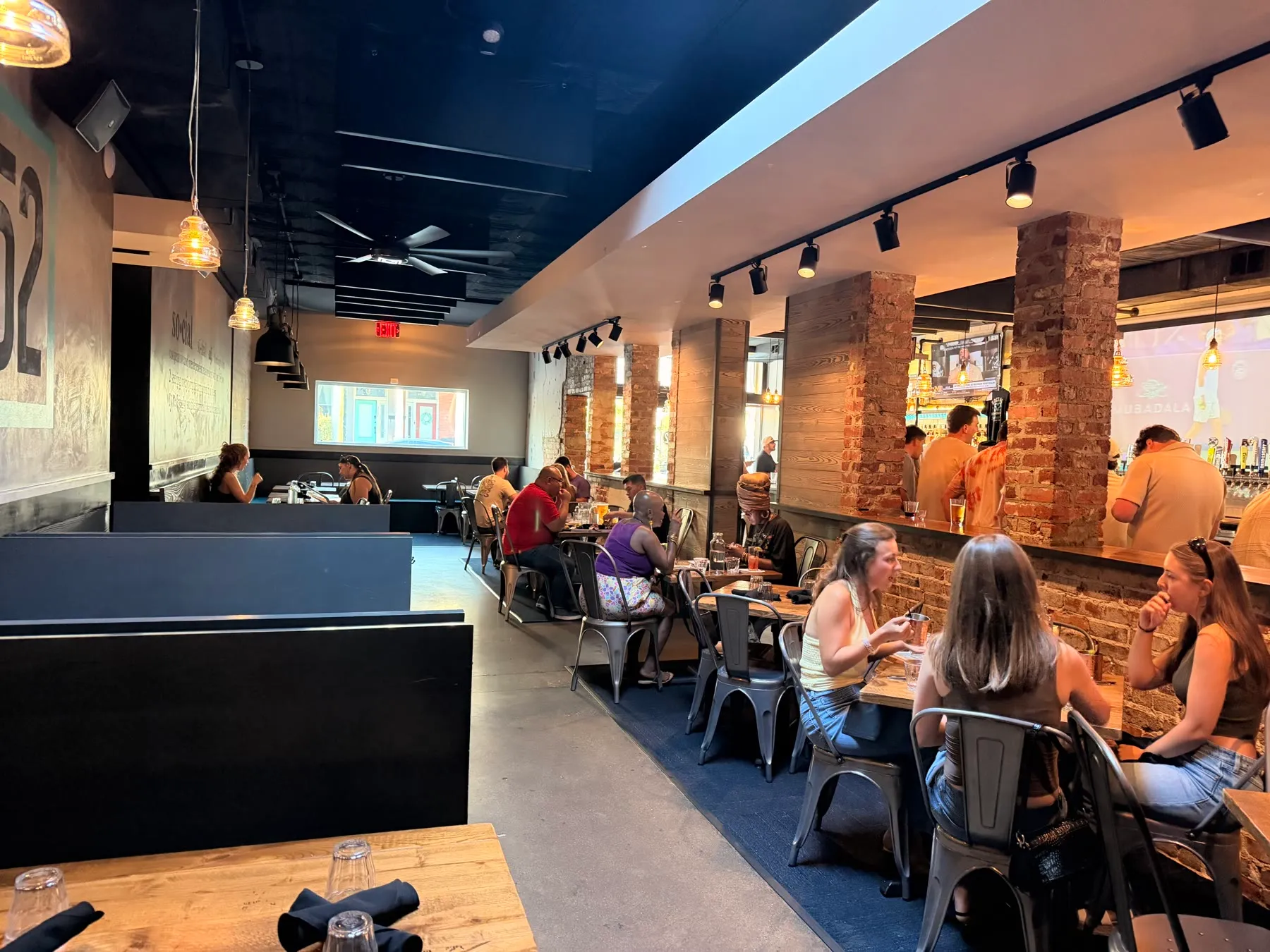 The Social 52 dining room filled with guests